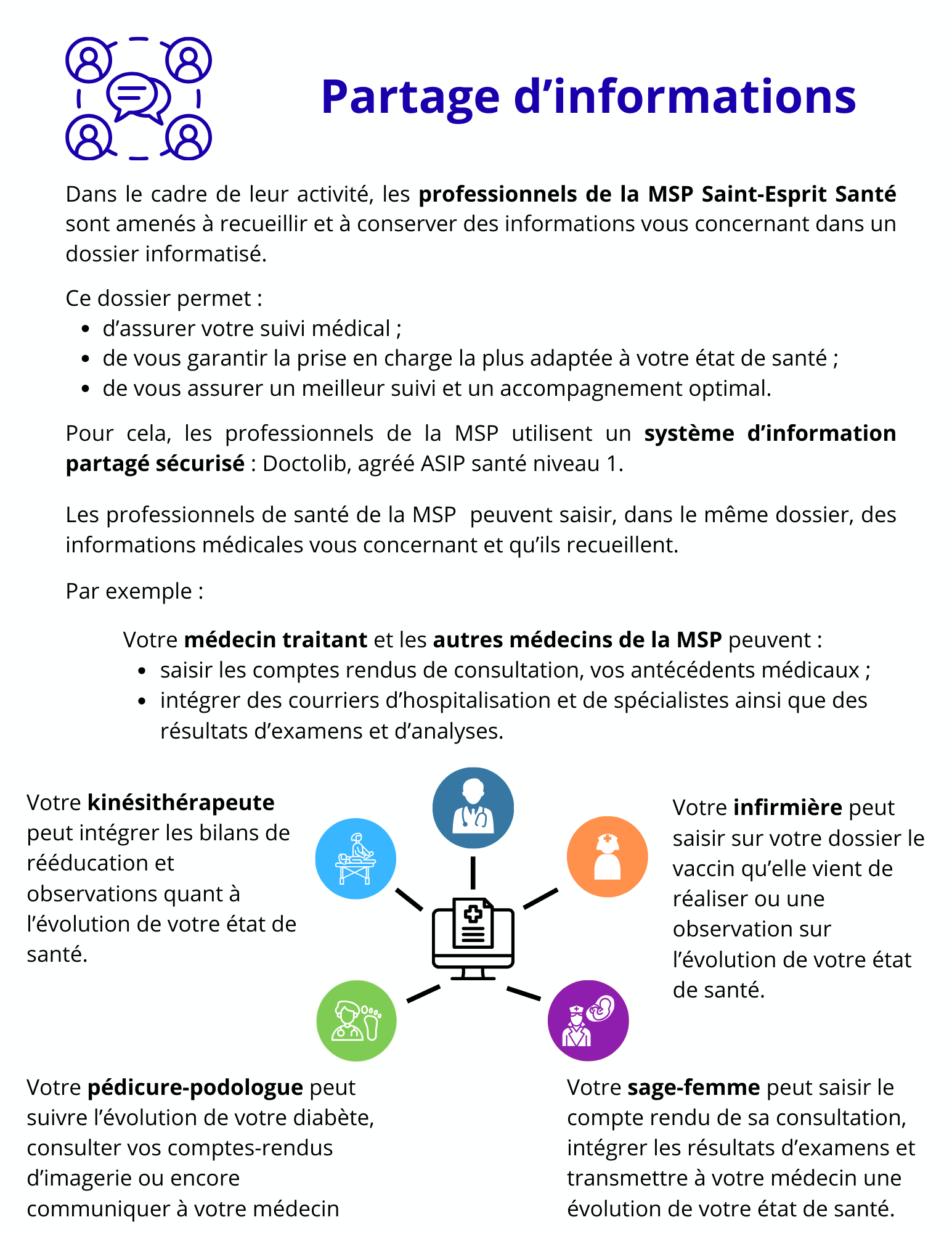 Partage d'informations p1