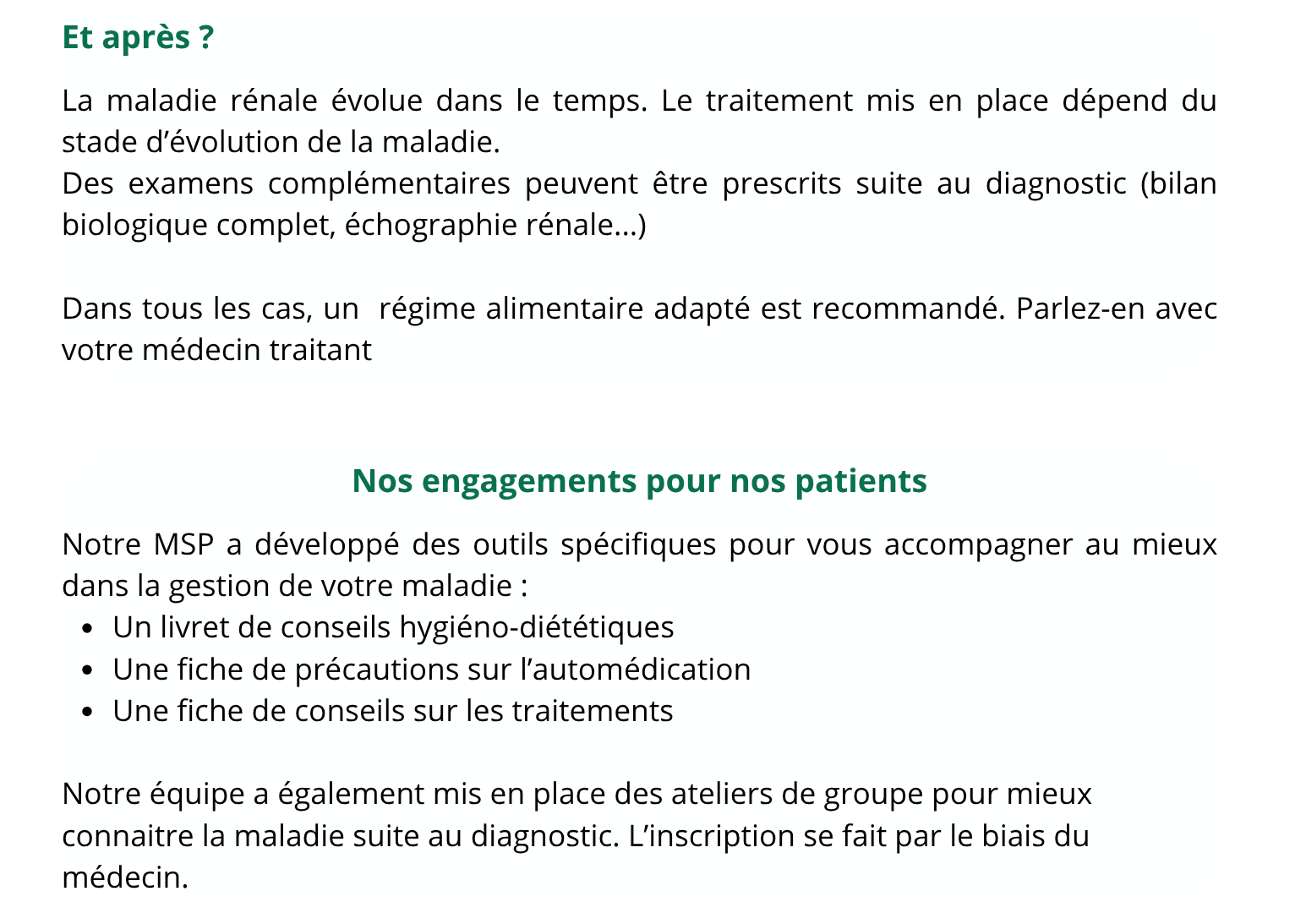 Maladie Rénale Chronique